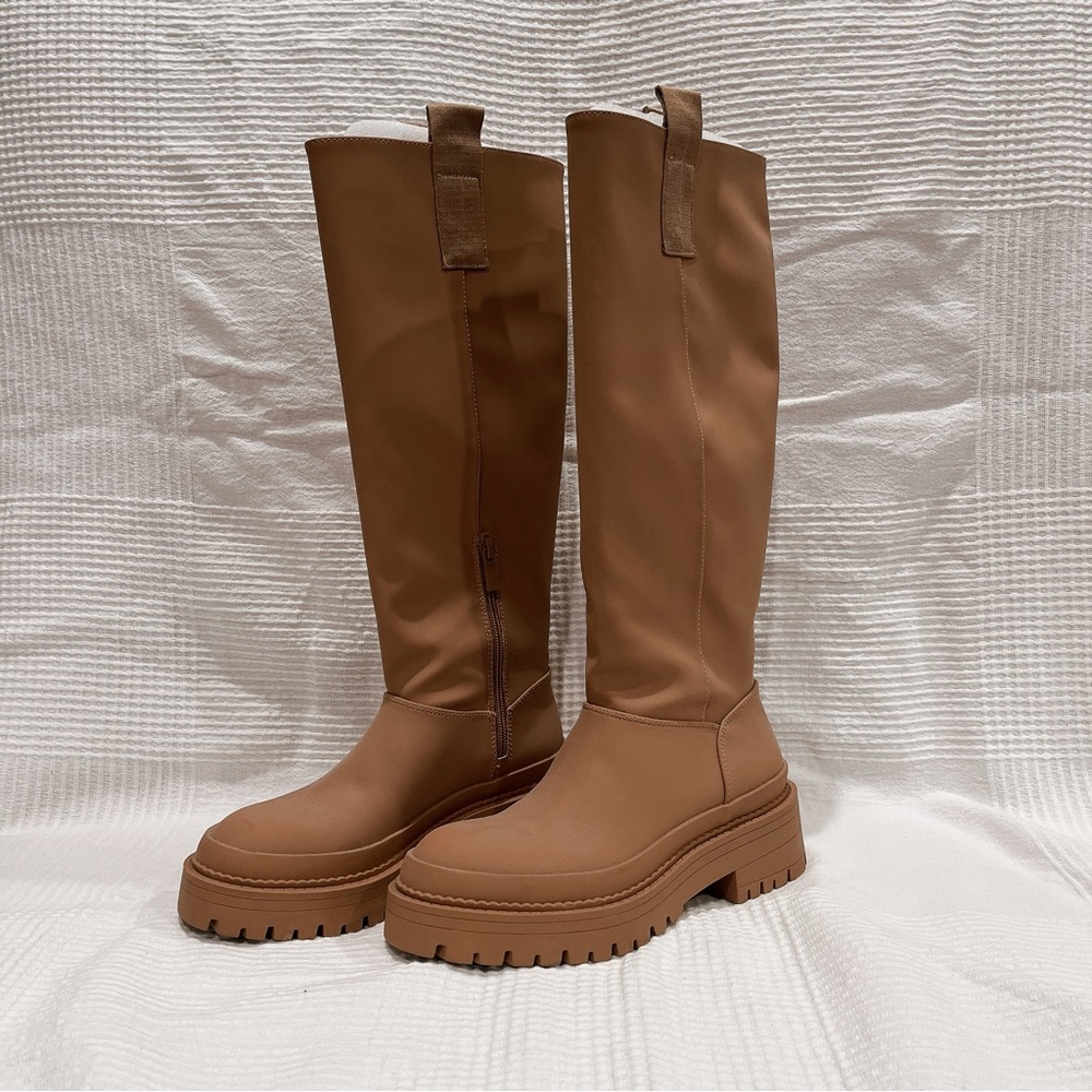 Stradivarius Chunky Sole Knee High Boots